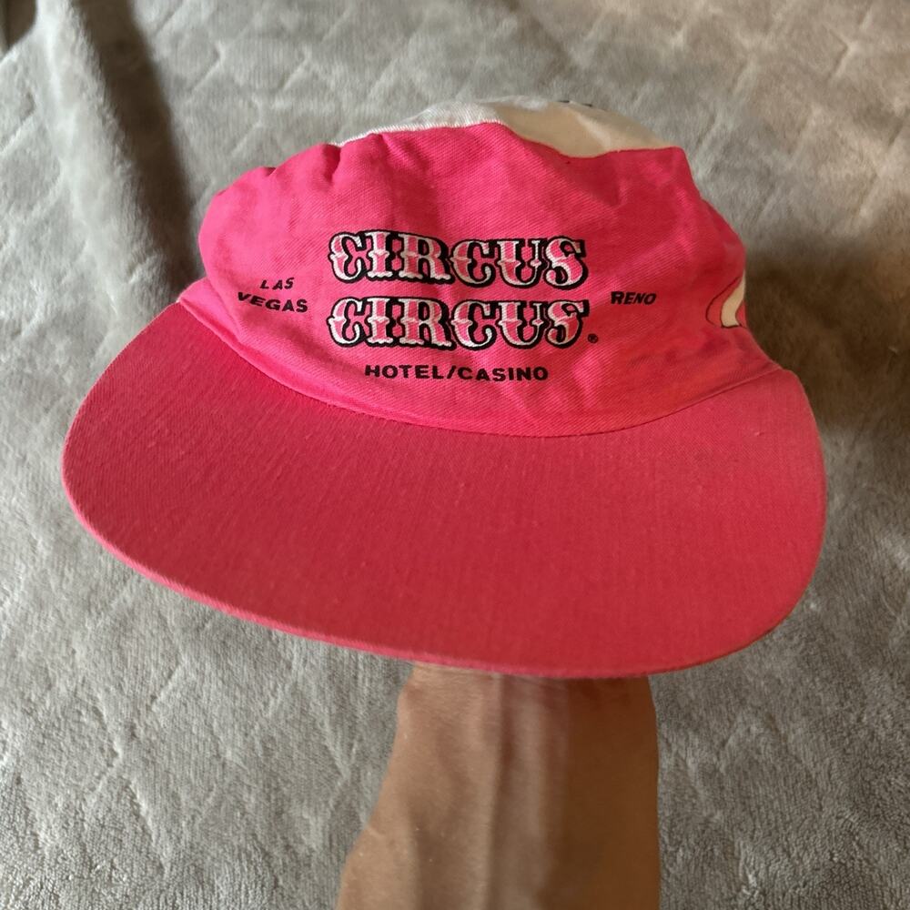 Vintage Circus Circus Hat Las Vegas Hotel Casino Painters Hat Snapback Reno